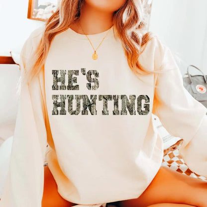 He's Hunting